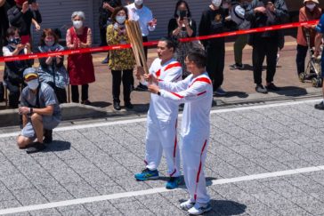 オリンピック聖火リレー 奄美大島なぜまち商店街 5